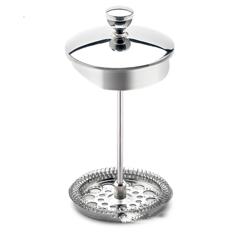 Stainless Steel Double-layer Coffee Pot Home French Filter Press Pot