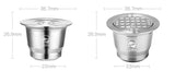 Stainless steel coffee capsule shell