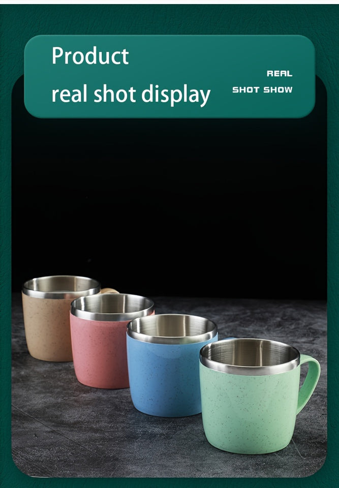 304 Stainless Steel Coffee Cup, Portable Simple Water Cup, Suitable For Outdoor Camping Travel