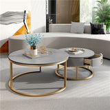 Simple Home Balcony Round Coffee Table