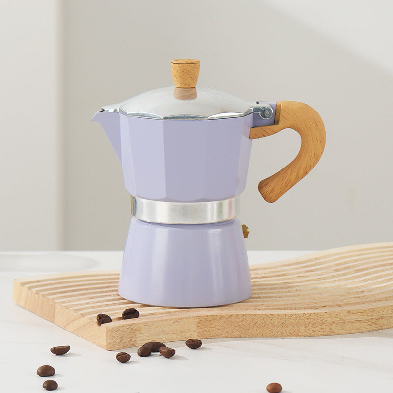 Single Valve Moka Pot Italian Small Coffee Pot Electric Ceramic Stove Coffee Tool Suit