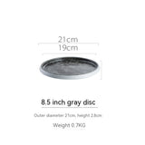 Ceramic Western Cuisine Plate Nordic Style Steak Plate Italian Pasta Dish Household Dinner Plate Restaurant Dessert Flat Ware