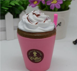Jumbo Cute Coffee Cup Soft  Slow Rising Cream Scented Fun Kids Toy Funny Joke Toy For Children Gift Anti-Stress Toys 11cm