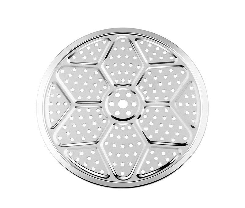 Stainless Steel Steamed Slices Thickened Kitchen Steamed Buns Fish Steamer Slices 18-40cm Multi-Specification Restaurant Multi-purpose Cooking Slices Steaming Grid