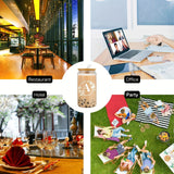 1pc Alphabet Letter A-Z Glass Coffee Mug - 16oz Large Capacity, Bamboo Lid, Straw, and Handle - Perfect for Office, Home, Birthday, Bridesmaid, Thanksgiving, Christmas, Eid Al-Adha Mubarak, and Party Use