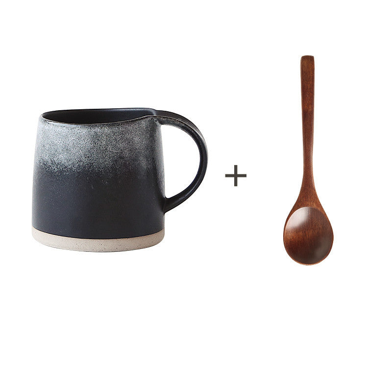 Retro Mug Couple Breakfast Home Coffee Cup