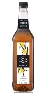 1883 Vanilla Syrup 33.8 Fl Oz Gourmet Flavoring for Coffee Tea Cocktails