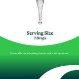 Lactase Drops - Liquid Supplement with Lactase Enzyme for Dairy Intolerance Support - Intolerance Support for Digestion - Lactase Enzyme Supplement - 0.50 Oz, 52 Servings