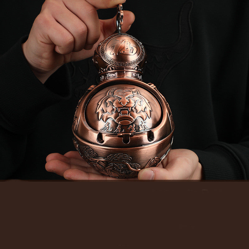 Home Living Room Office Coffee Table Ashtray With Lid Ornaments