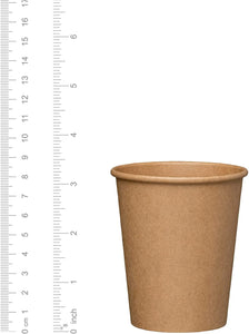 8 Oz Kraft Paper Cups Disposable Coffee Cups Unbleached, 300-Pack