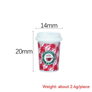 Resin Christmas Coffee Cup Pendant