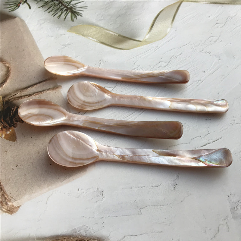 12CM Shell Hotel Coffee Dessert Ice Cream Spoon