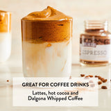 Instant Espresso Powder for Baking & Drinks, 100% Instant Coffee, Naturally Caffeinated, 1.94 Oz Jar