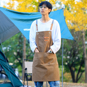 Denim Thick Canvas Apron Milk Tea And Coffee Cake Shop Baking Hairdressing Manicure Chinese Restaurant Overalls