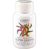 Synergy Natural Organic Super Greens - 100 Tablets of Premium Superfood Blend