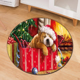 Home Anti-slip Round Floor Mat Living Room Coffee Table Bedroom Carpet