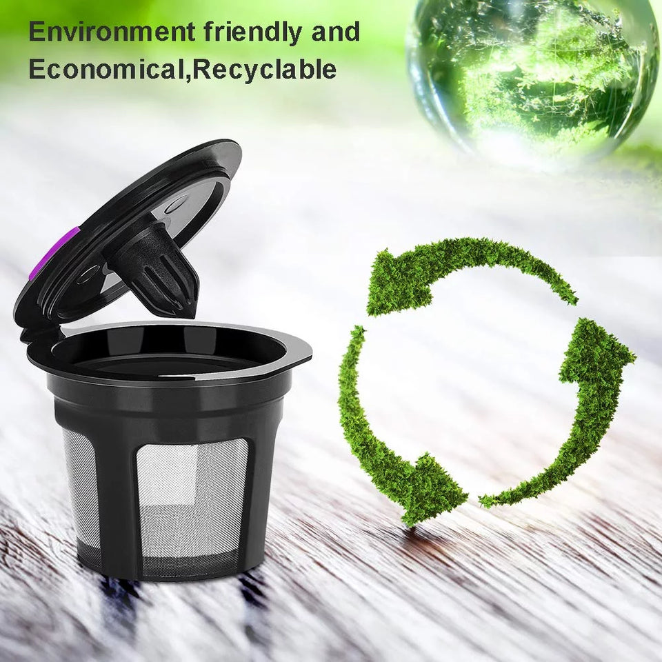 Reusable K Cups for Keurig 2.0&1.0, 4 Packs Universal Refillable K Cups Coffee Filter, BPA-FREE K Cup Reusable Fits Most Keurig K-Cup Brewers