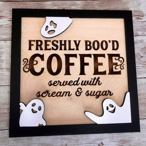 Halloween Ghost Coffee Table Plate Ornaments