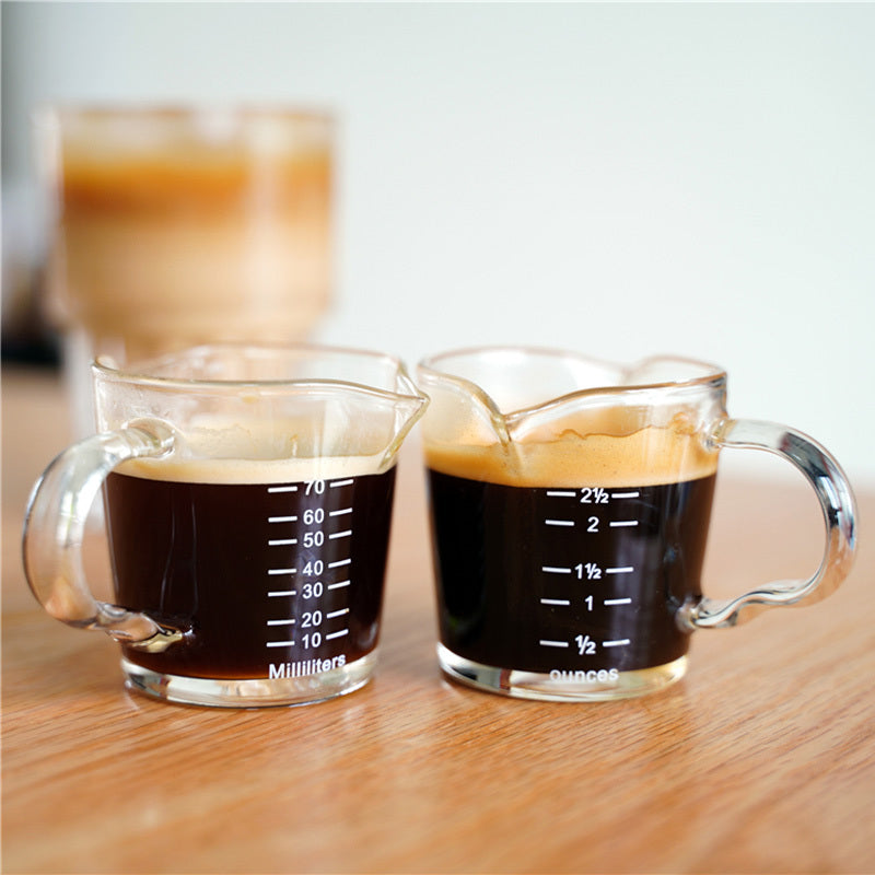 Double-Mouth Milk Cup Coffee Milk Cup Espresso Glass Coffee