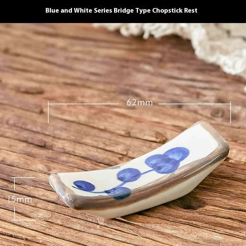 Popular Jade Sunflower White Blue Ribbon Pattern Mainland China Restaurant Home Chopsticks Shelf
