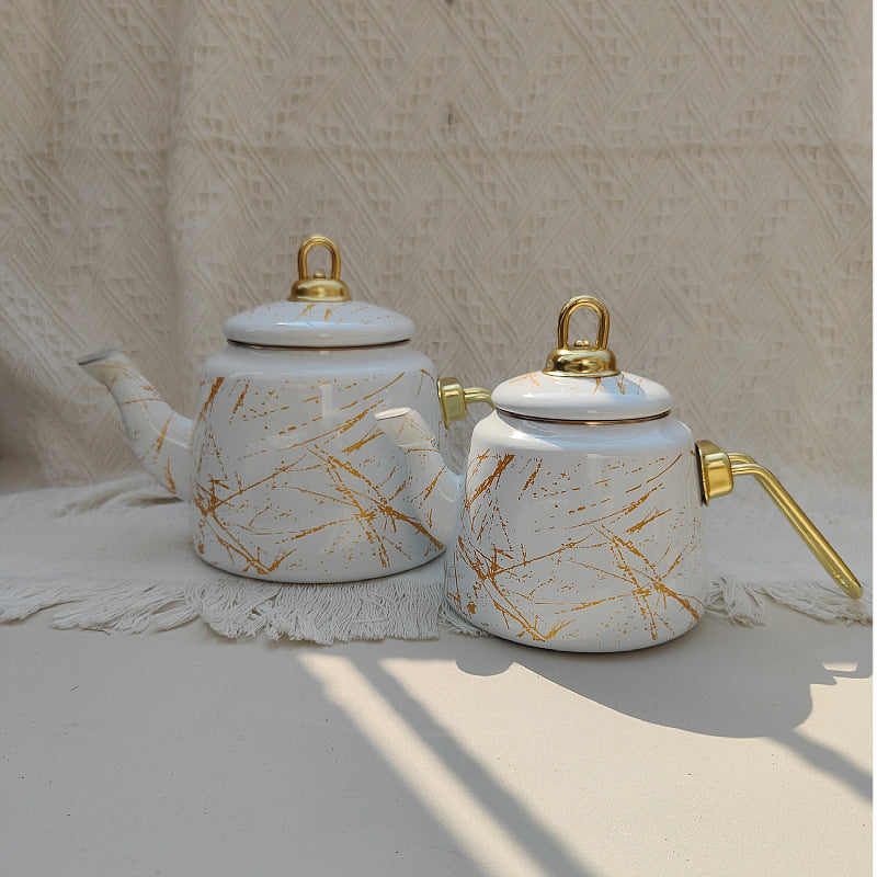 Xinjiang Special Enamel Pot Hotel Milk Tea Pot
