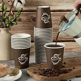 400 Pack 8Oz Paper Cups Disposable Coffee Cups Hot/Cold Drinking Cups