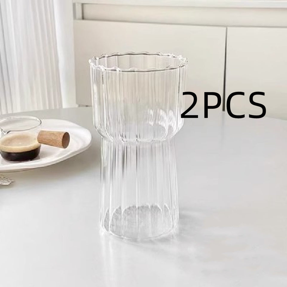 Vertical Striped Ice American Coffee Cup