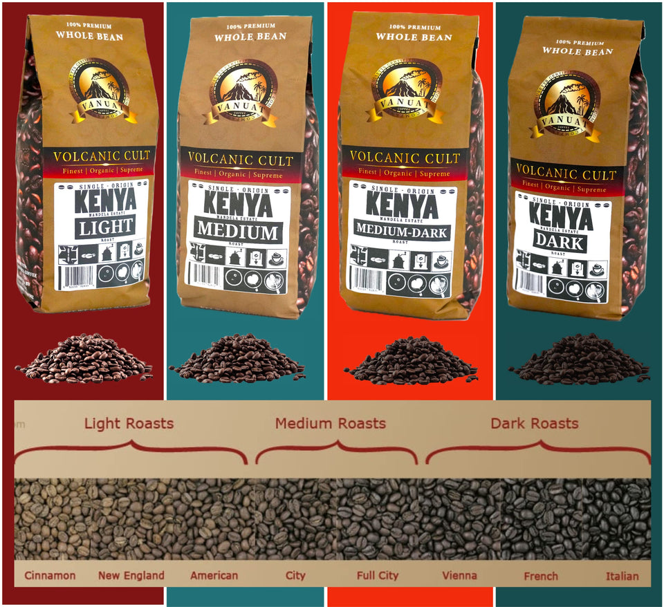 MEDIUM ROAST 16OZ Whole Bean Coffee Volcanic Organic Supreme Finest Artisan Beans for Drip Coffee Cold Brew Espresso French Press Turkish Brew etc (Brazil, 16oz, Medium)