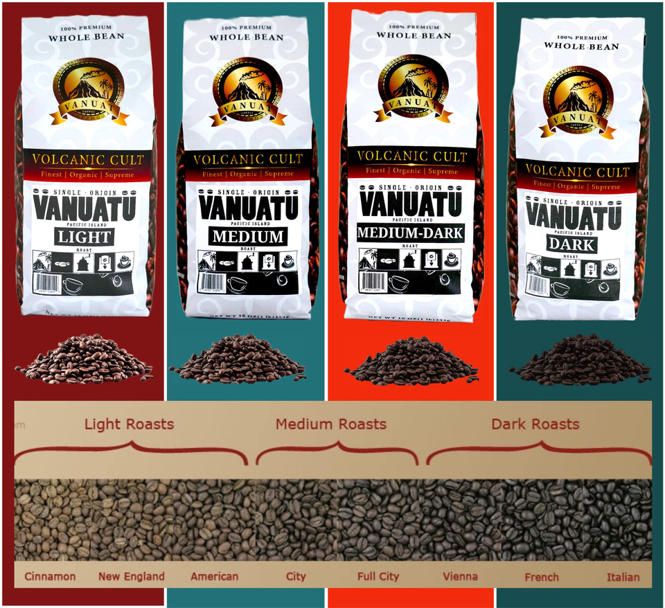 LIGHT ROAST WHOLE BEAN COFFEE SPECIALTY Volcanic Cult Vanuat Organic Supreme Finest Artisan beans. Sourcing premium artisan green specialty beans (Brazil, 16oz | LightROAST)