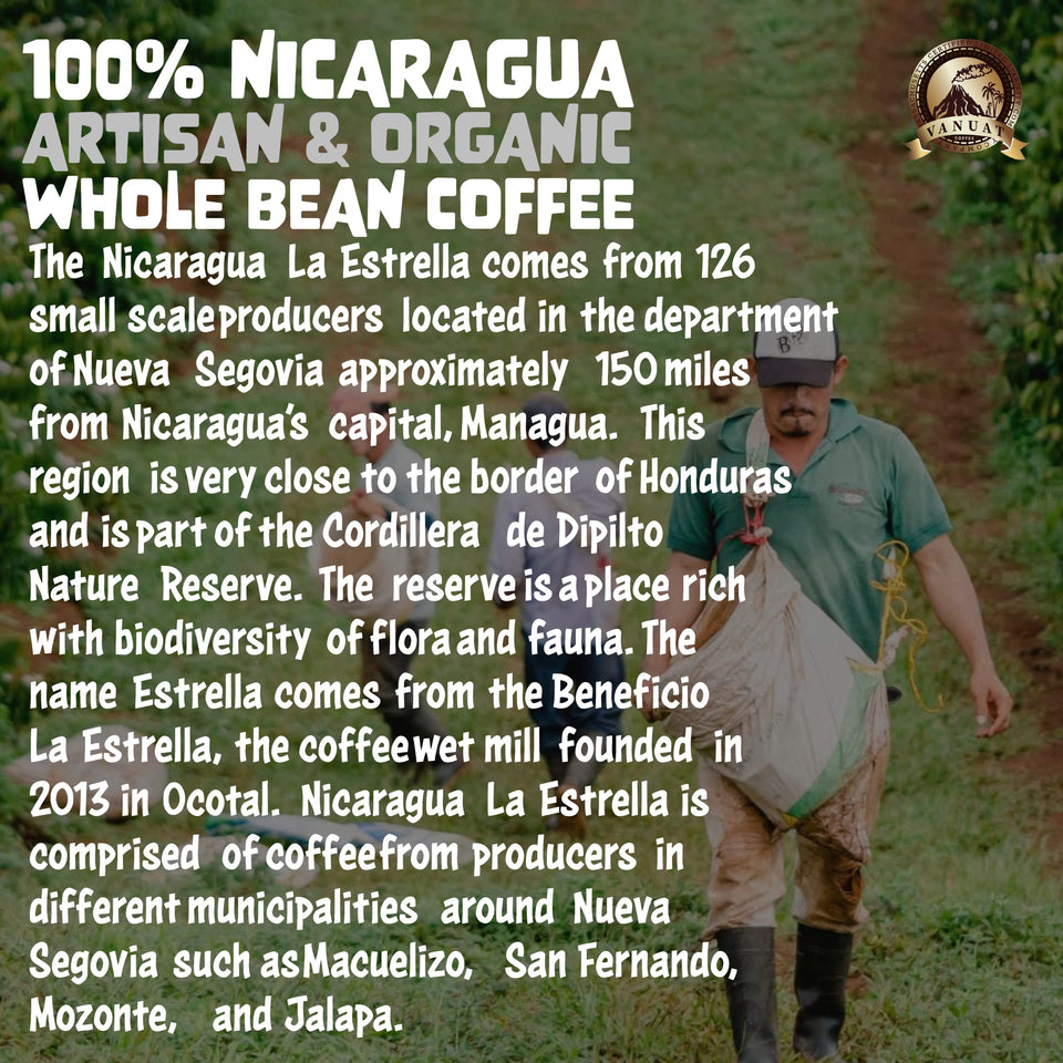 DARK ROAST VANUAT Volcanic Cult Organic Supreme Finest Artisan COFFEE Whole Bean Beans for Drip Coffee Cold Brew Espresso French Press Turkish Brew etc (Brazil, 16oz | Dark Roast)