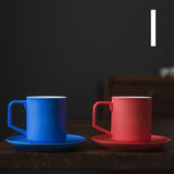 Ceramic Coffee Cup Set Simple Coffee Set With Saucer Handmade