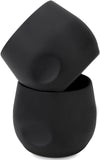 Stainless Steel Espresso Cups 2 Pcs Set, Double Wall Insulated Unbreakable Small Cup for Outdoor Events Picnics Party, Black 5 OZ