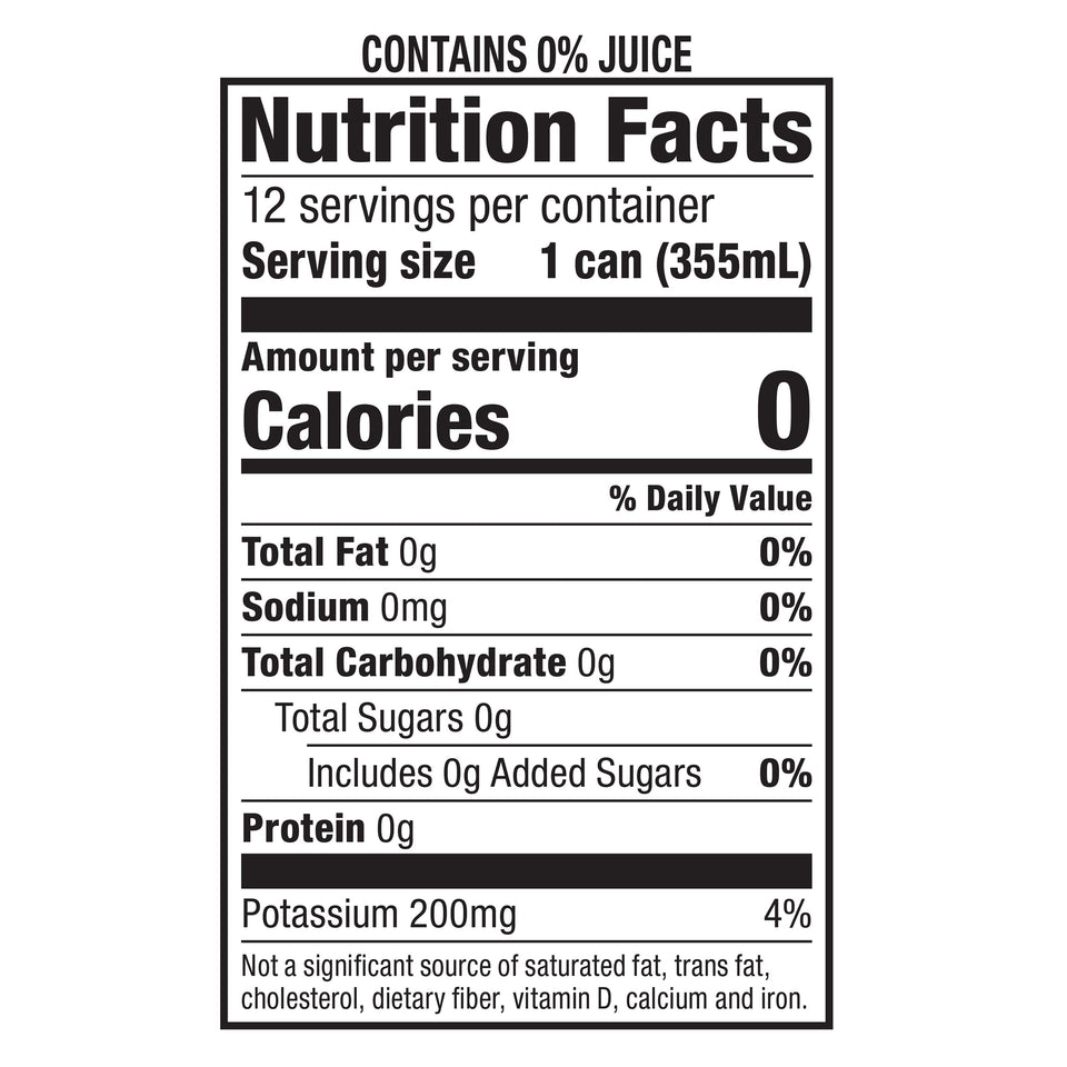 Strawberry Flavored Sparkling Water, 12 Fl Oz, 12-Pack