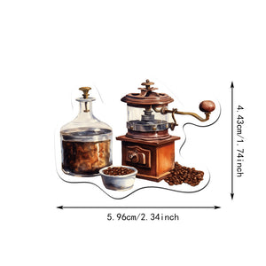 Fashion Waterproof Coffee Creative Stickers
