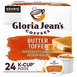 Gloria Jean'S Coffees Butter Toffee Coffee Keurig K-Cup Pods Medium Roast 24/Box 60051-012