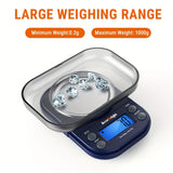 AccuWeight Digital Gram Scale for Weed with 300g/0.01g Limit Small Pocket Coffee Scale with High Accuracy, School Powder Jewelry Scale with Tare and Calibration for Kitchen Food Scale, father gift