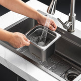 6 Pack Hotel Pans, Size Anti-Jam Steam Pan, 0.8mm Thick Stainless Steel Restaurant Steam Table Pan, 6-Inch Deep Commercial Table Pan, Catering Storage Food Pan, For Industrial & Scientific