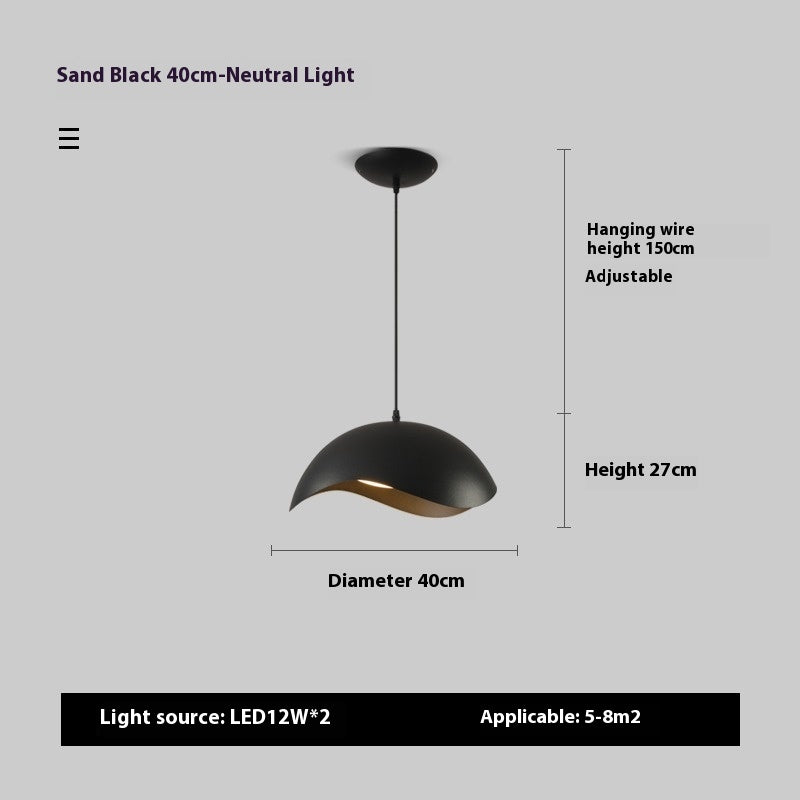 Nordic Restaurant Chandelier Post-modern Creative Wood Grain UFO Island Table Lamp