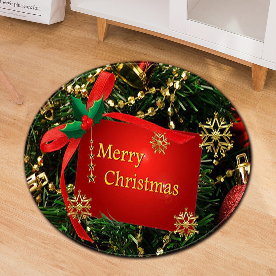 Home Anti-slip Round Floor Mat Living Room Coffee Table Bedroom Carpet