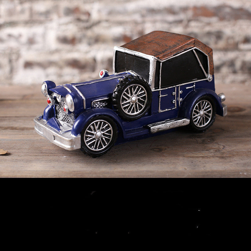 American Cartoon Bus Model Children's Clothing Shop Window Retro Decoration