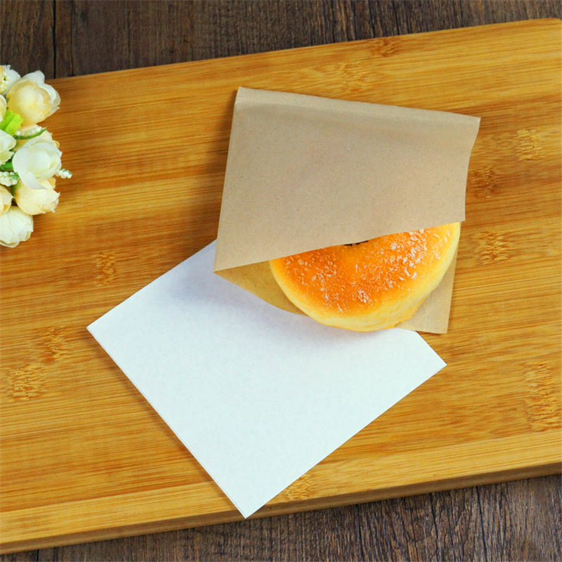 Kraft Paper Bread Donut Sandwich Bag Hamburger Paper Bag Restaurant Food Packaging Bag