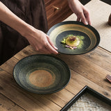 Hand Painted Ugyen Sand Ceramic Rain-hat Shaped Bowl Home Western Restaurant