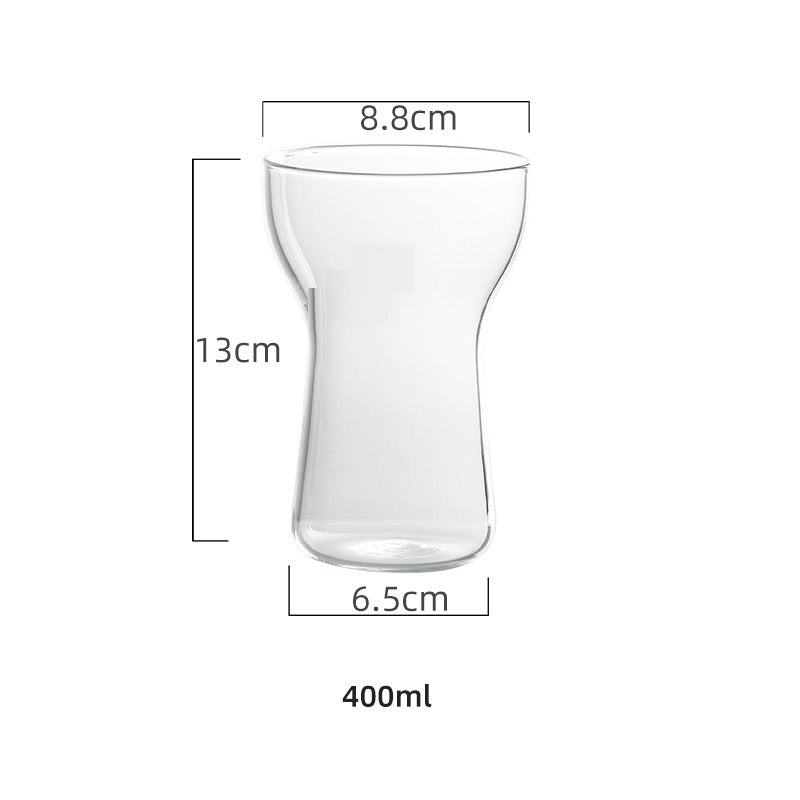 Creative Flower Styling Glass Coffee