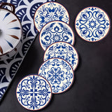 6PCS Mandala Abstract Pattern Wooden Heat Pads, Coaster Set for Home Use, Cup Holder Mats for Tea, Coffee, and Afternoon Tea