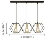 Loft Industrial Style Special-shaped Iron Droplight American Retro Living Room Restaurant Acrylic Aidi