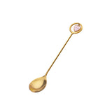 Creative 304 Cherry Blossom Dessert Coffee Cocktail Stirring Ice Spoon Hand Gift