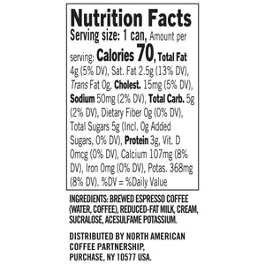 Doubleshot Espresso & Cream Light Premium Iced Coffee Drink, 6.5 Fl Oz Cans, 12 Count