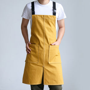 Cowboy Apron Korean Style Personality Barista Tea Shop