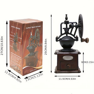 Enjoy The Outdoor Leisure Time And The Elegant Indoor Life. With A Light Luxury And Vintage Style, Experience All The Charm Of A Hand-crank Coffee Machine.