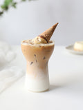 Creative Flower Styling Glass Coffee